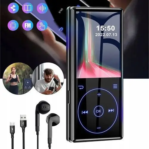 16GB Wielofunkcyjny Odtwarzacz Muzyki MP3 Bluetooth, Bezstratny Dźwięk Hifi