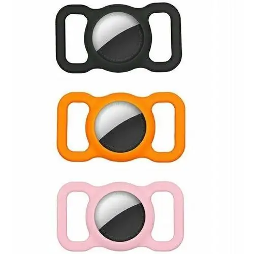 4smarts Silicone Case PetSet dla AirTag etui na AirTag 3 szt. (1 x Black