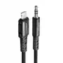 Acefast kabel audio Mfi Lightning 3,5mm mini jack (męski) 1,2m, Aux czarn Sklep on-line