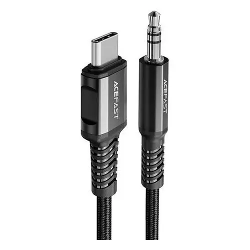 Acefast Kabel przewód audio aux usb-c - 3.5mm mini jack 1.2m czarny