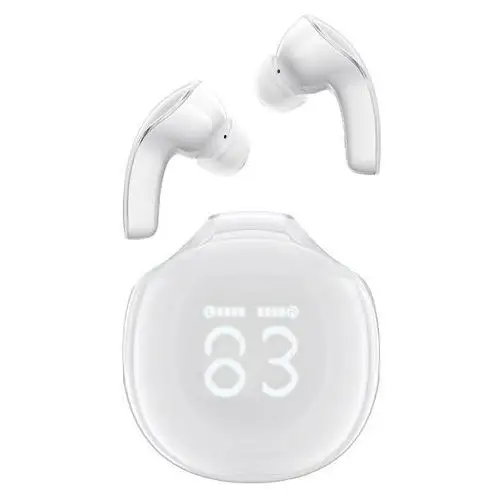 Acefast Słuchawki bezprzewodowe t9 bluetooth 5.3 douszne usb-c białe