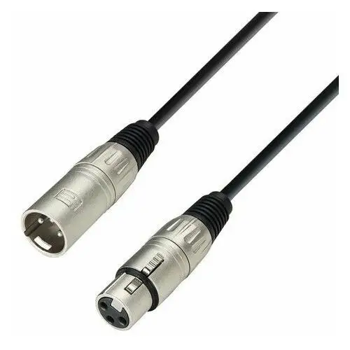 Kabel mikrofonowy XLR F – XLR M ADAM HALL K3 MMF 0100, 1 m