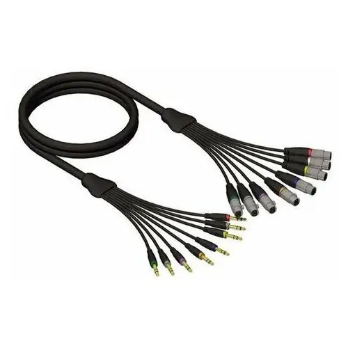 Kabel wieloparowy multicore 8 x xlr f – 8 x 6.3 mm jack kc ref 8019 5, 5 m Adam hall