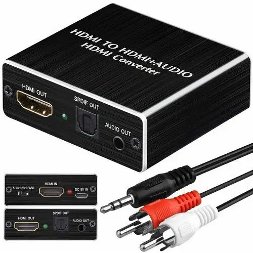 Adapter Hdmi Audio optyczny T-t Spdif 3,5 mm 4Kx2K