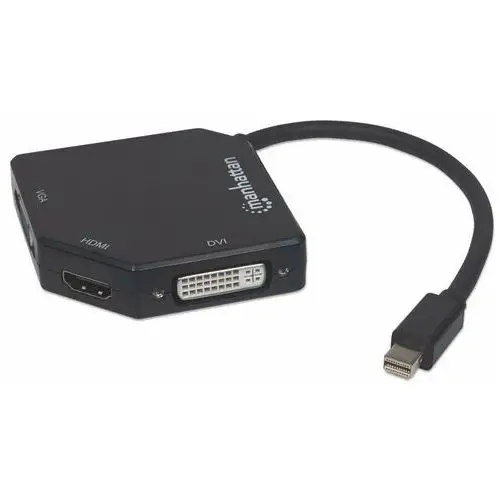 Adapter Manhattan AV 3w1 Mini DisplayPort na VGA/DVI/HDMI 1080p 4K