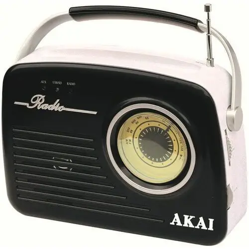 Akai radio APR-11R/B, czarne/białe