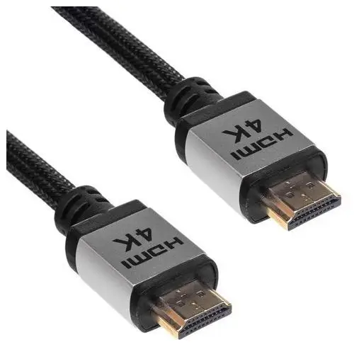 Kabel Akyga AK-HD-30P (HDMI M - HDMI M; 3m; kolor czarny, kolor srebrny)