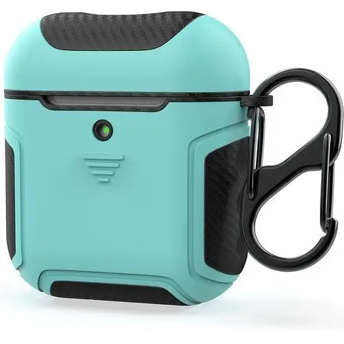 Amazon Etui twarde silikon airpods 1/2 miętowe czarne