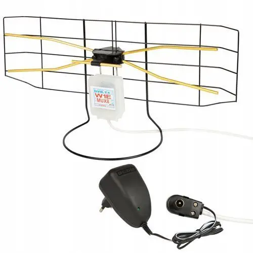 Antena pokojowa Tv Najmocniejsza DVB-T2 4K Fm MUX8