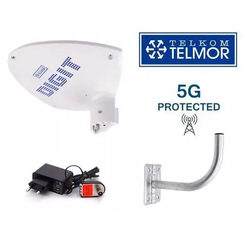 Antena Uhf Digit Activa Lte 5G Biała Uchwyt GT400