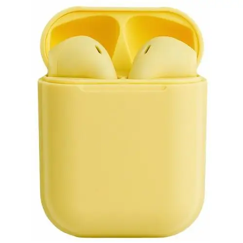 Słuchawki bezprzewodowe Inpods 12 Powerbank, żółte