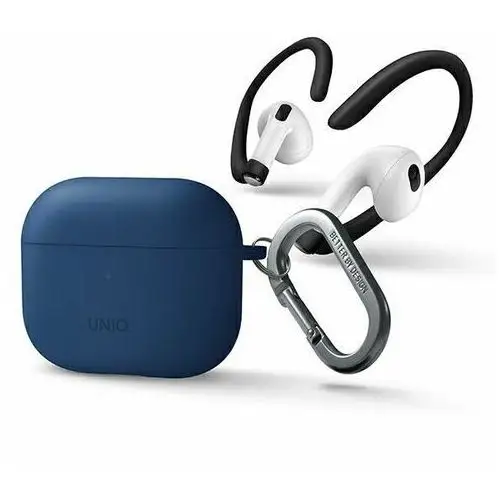 UNIQ etui Nexo AirPods 3 gen + Ear Hooks Silicone niebieski/blue, UNIQ-AIRPODS(2021)-NEXOBLU