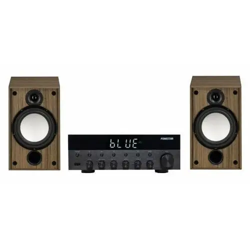 Zestaw audio st2 - amplituner hi-fi 2x15w bluetooth / radio fm / usb fonestar as-1515 + kolumny aq tango 93 orzech Aq - acoustique quality