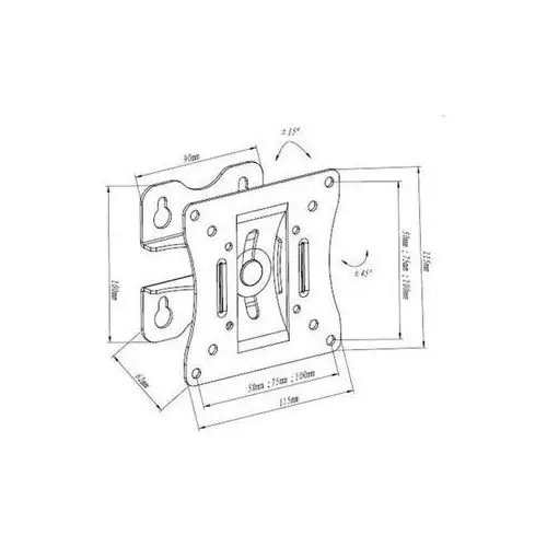 Uchwyt do tv led/lcd 10-27" 15kg cv-25 reg. pion/poziom oem Art