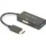 Assmann Digitus kabel adapter displayport 4k 30hz/1080p 60hz typ dp/hdmi(uhd)+dvi-i+vga (fhd) m/ż czarny 0,20m Sklep on-line