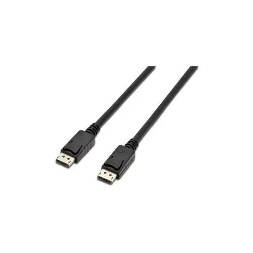 Digitus Kabel połączeniowy DisplayPort z zatrzaskami 1080p 60Hz FHD Typ DP/DP M/M czarny 10m, AK-340100-100-S