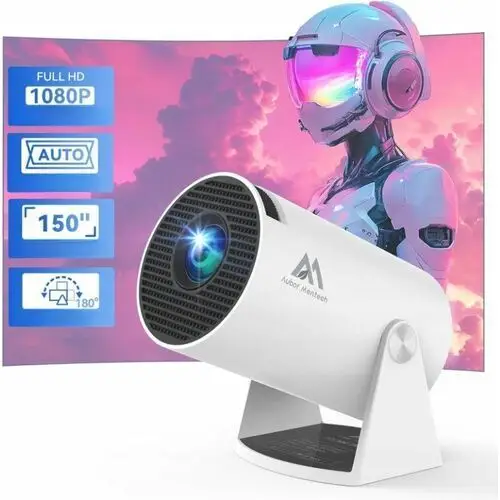 Aubor Mentech HY300Pro Projektor Wi-Fi i Bluetooth przenośny 180°1080p nowy