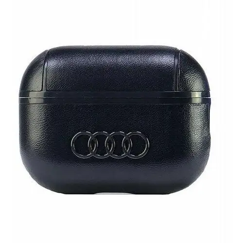 Audi leather big logo airpods pro 2 cover czarny/black au-app2-gt/d3-bk