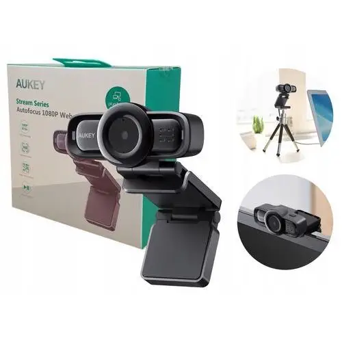 Aukey PC-LM3 Kamera internetowa Full Hd 1920x1080p Autofokus 2xmikrofony