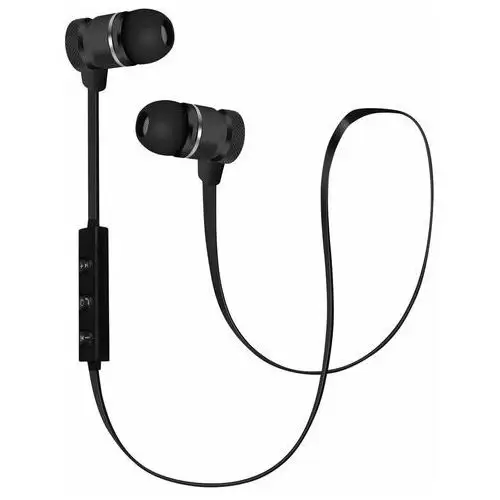 Magnetyczne Douszne Słuchawki Bluetooth Zdalny Mikrofon Czarny