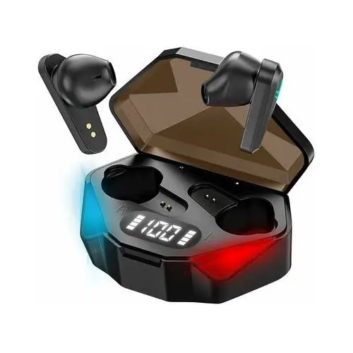 Słuchawki Do Gier Rgb Bluetooth 5.2 Micro Hd Etui Ładujące Model Y-04 Czarne