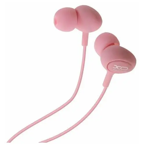 Słuchawki Przewodowe Z Gniazdem 3,5 Mm Końcówki Douszne Przycisk Mikrofonu/Pilota — Różowy