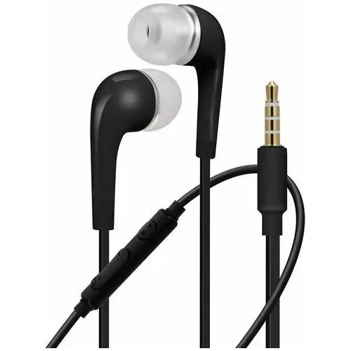 Avizar Zestaw słuchawkowy 3,5-jack wiatroodporny kabel do słuchawek — czarny