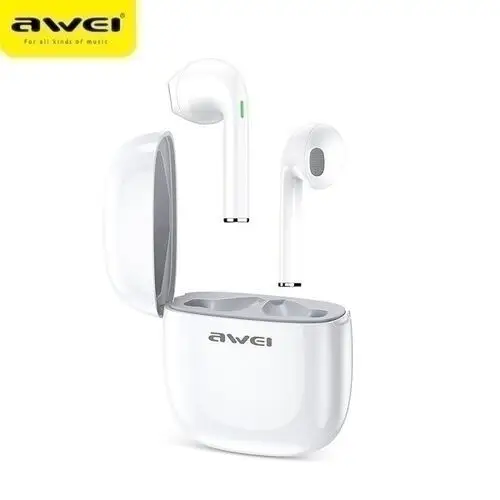 AWEI słuchawki Bluetooth 5.0 T28 TWS + stacja dokująca czarny/black 5