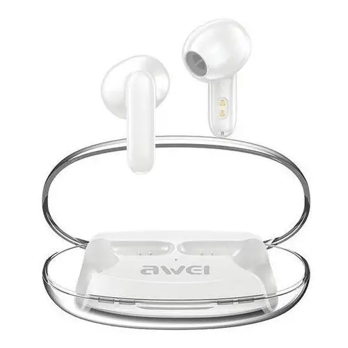 AWEI Słuchawki Bluetooth 5.3 T85 ENC TWS Białe