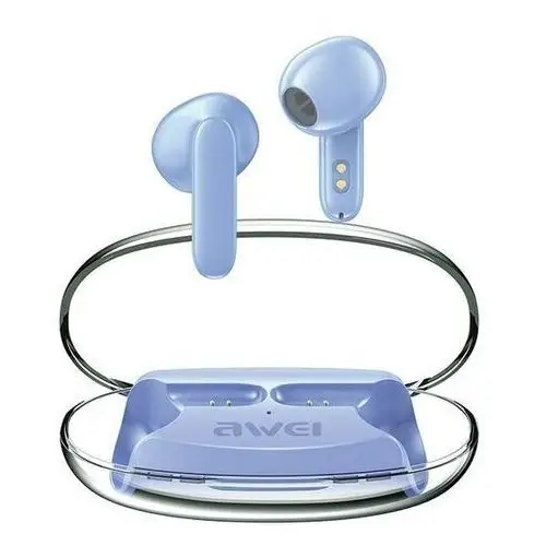 AWEI Słuchawki Bluetooth 5.3 T85 ENC TWS Niebieskie