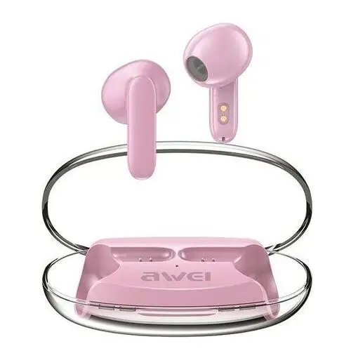 Awei słuchawki bluetooth 5.3 t85 enc tws różowe