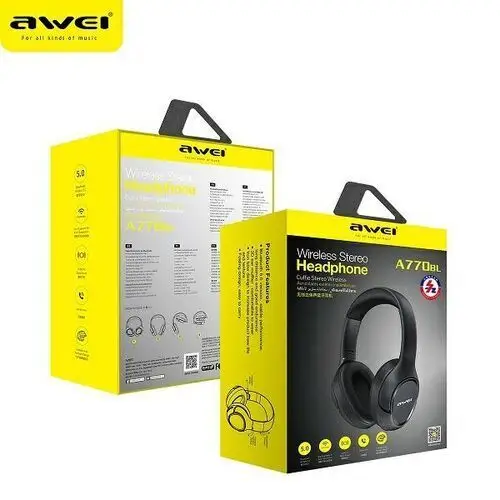 AWEI słuchawki nauszne Bluetooth A770BL czarny/black 4