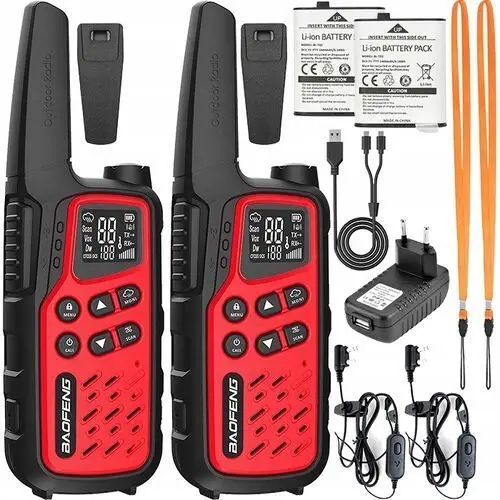 Baofeng BF-25E Krótkofalówka Pmr Walkie Talkie Duży Zasięg Usb-c Podkanały