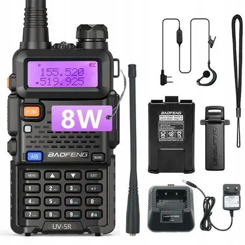 Baofeng UV-5R 8W Krótkofalówka Radiotelefon Walkie Talkie