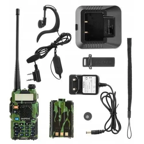 Baofeng UV-5R Htq Krótkofalówka Radiotelefon Walkie Talkie Skaner Kamuflaż