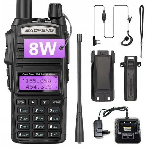 Baofeng UV-82 8W Krótkofalówka Radiotelefon Walkie Talkie Skaner Vhf Uhf Ce