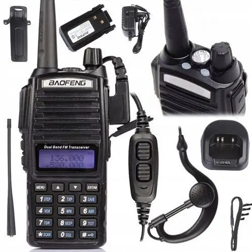 Baofeng UV-82 Htq krótkofalówka do nasłuchu, Pmr, Uhf/vhf, Radio Fm