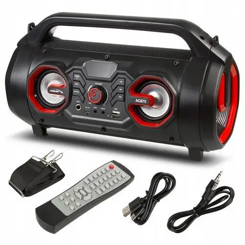 Bazooka Głośnik Bezprzewodowy Bluetooth Boombox Wejście Mikrofon do Karaoke