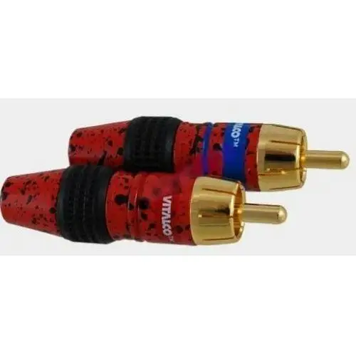 Wtyk RCA (cinch) na kabel 6mm złocony