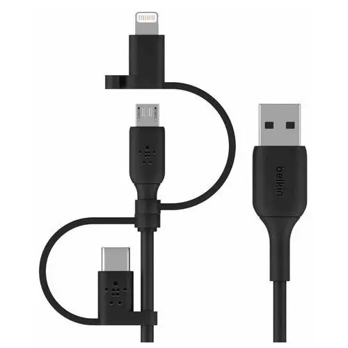 Belkin, uniwersalny kabel/adapter 3 w 1 Lightning/Micro/USB-C
