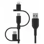 Belkin, uniwersalny kabel/adapter 3 w 1 Lightning/Micro/USB-C Sklep on-line