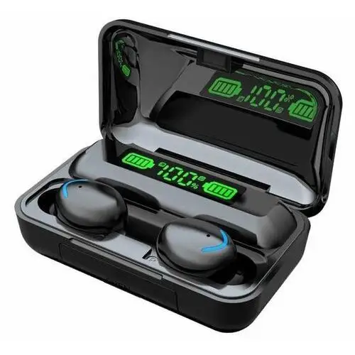 Bestphone Słuchawki bezprzewodowe bluetooth 5.1 f9 2022 tws + kabel czarne