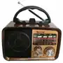 Bezmarkowe Radio vintage prl fm akumulatorowe z bluetooth usb icf-f21 kol.3 brązowy dolny Sklep on-line