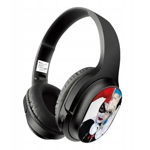 Bezprzewodowe słuchawki stereo z mikrofonem Harley Quinn 001 DC Czarny