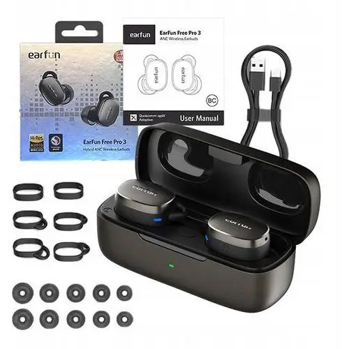 Bezprzewodowe Słuchawki Tws Earfun Free Pro 3 Anc Bluetooth 5.3 Usb-c