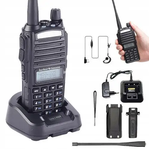 Bezprzewodowe Walkie-talkie UV-82 8W Z Vox Podwójną Częstotliwością Ptt