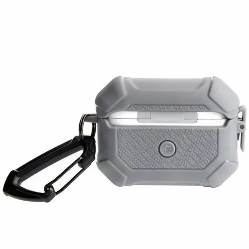 Bizon Etui case headphone armor do airpods pro 2, szare