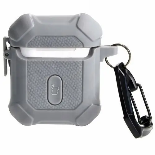 Etui Bizon Case Headphone Armor do Apple Airpods 1/2, szare