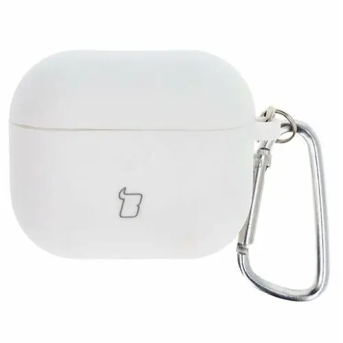 Bizon Etui case headphone silicone do airpods 3, białe