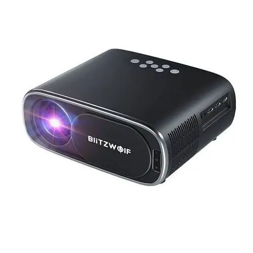 Blitzwolf Rzutnik / projektor led bw-v4 1080p, wi-fi + bluetooth (czarny)